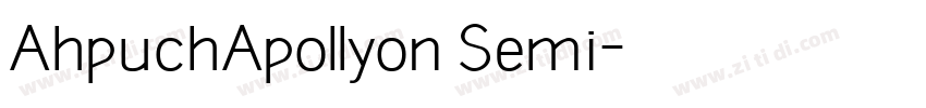 AhpuchApollyon Semi字体转换